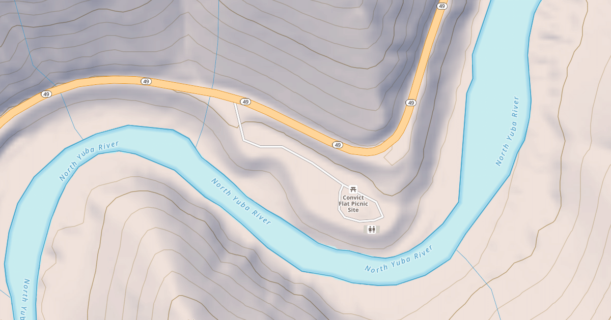 Map preview of CONVICT FLAT PICNIC