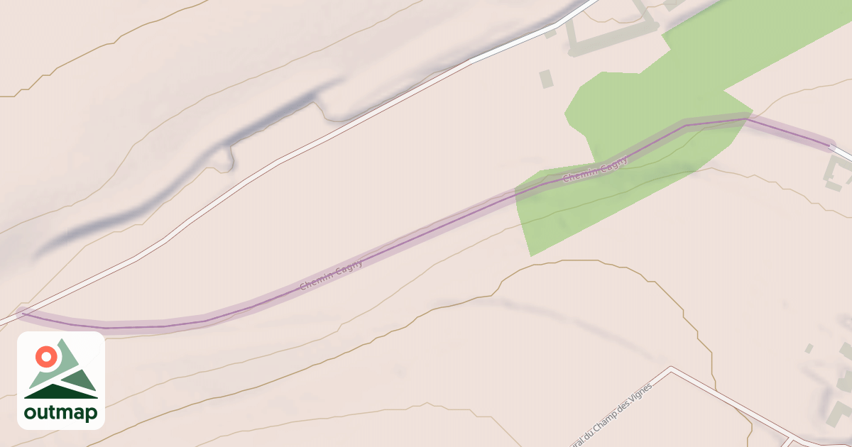Map of Chemin Cagny