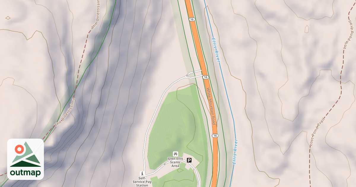 Map of GLEN ELLIS FALLS PICNIC AREA