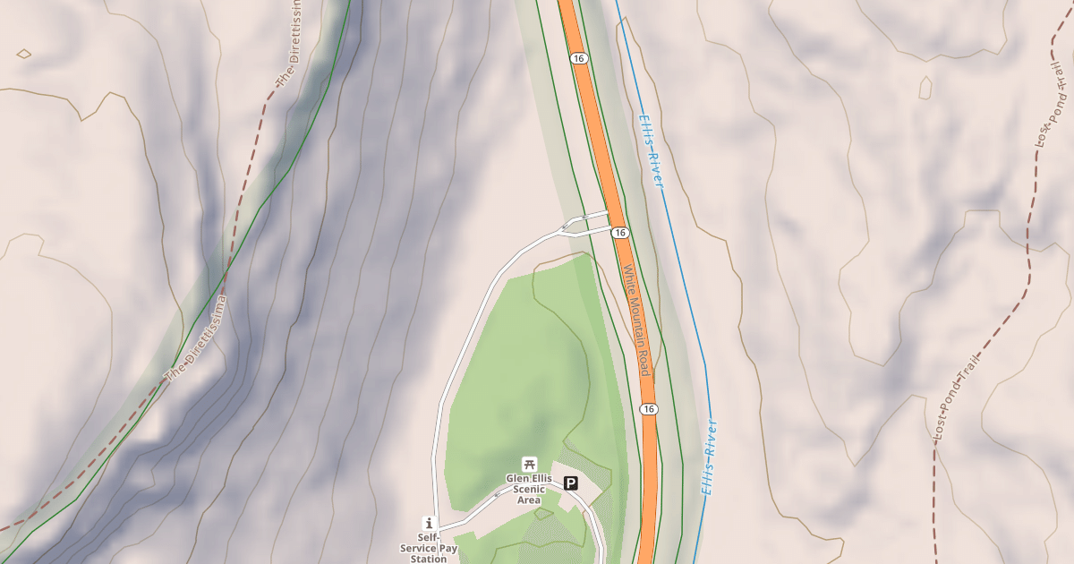 Map preview of GLEN ELLIS FALLS PICNIC AREA