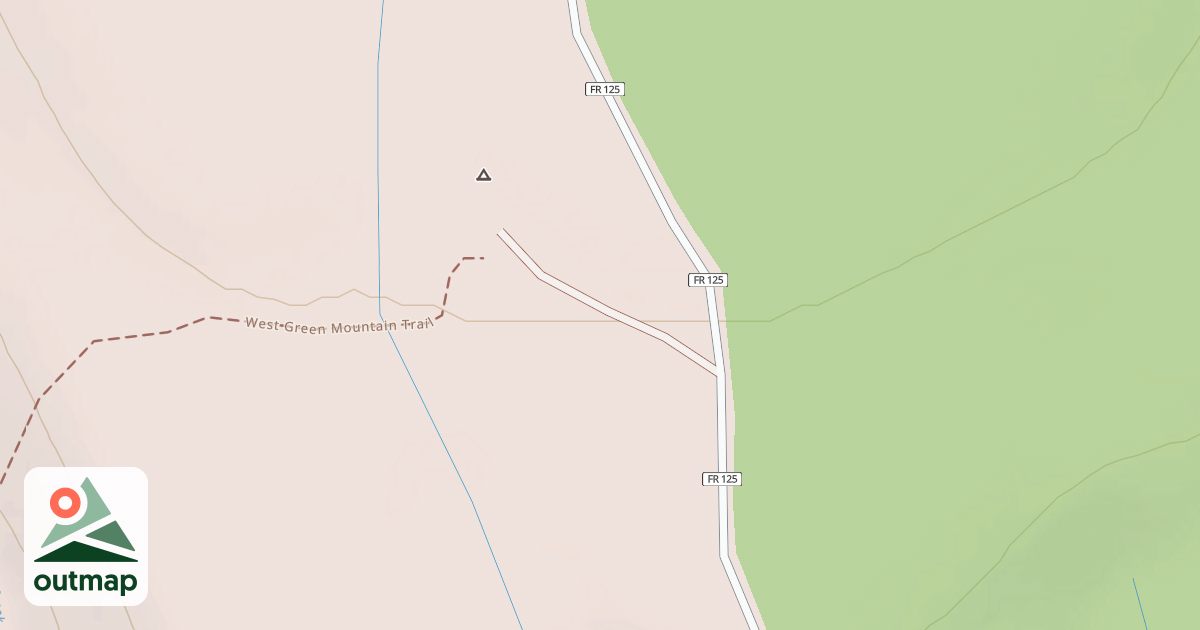 Map of WEST GREEN MTN TRAILHEAD