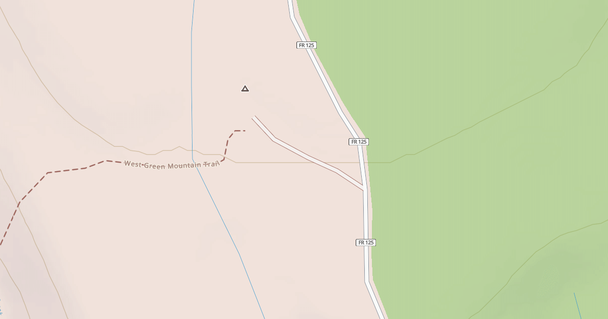 Map preview of WEST GREEN MTN TRAILHEAD