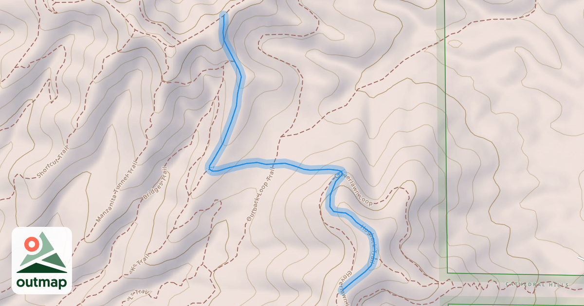 Map of Hogback Trail