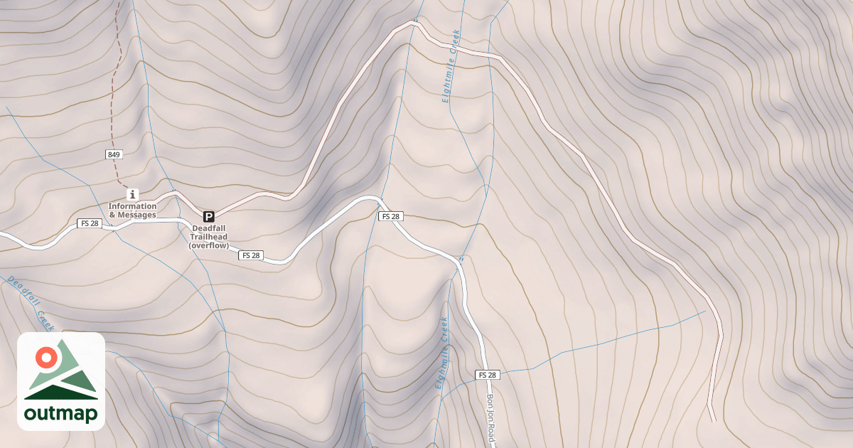 Map of USFS Motor Vehicle Use Map Roads {170E7447-C63A-4A2B-84CB-7D2E2B220EE8}