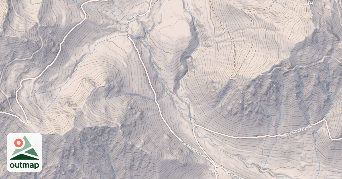 Map of DRY CREEK TH