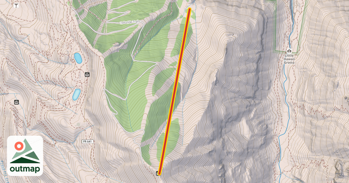 Map of Plunge Lift