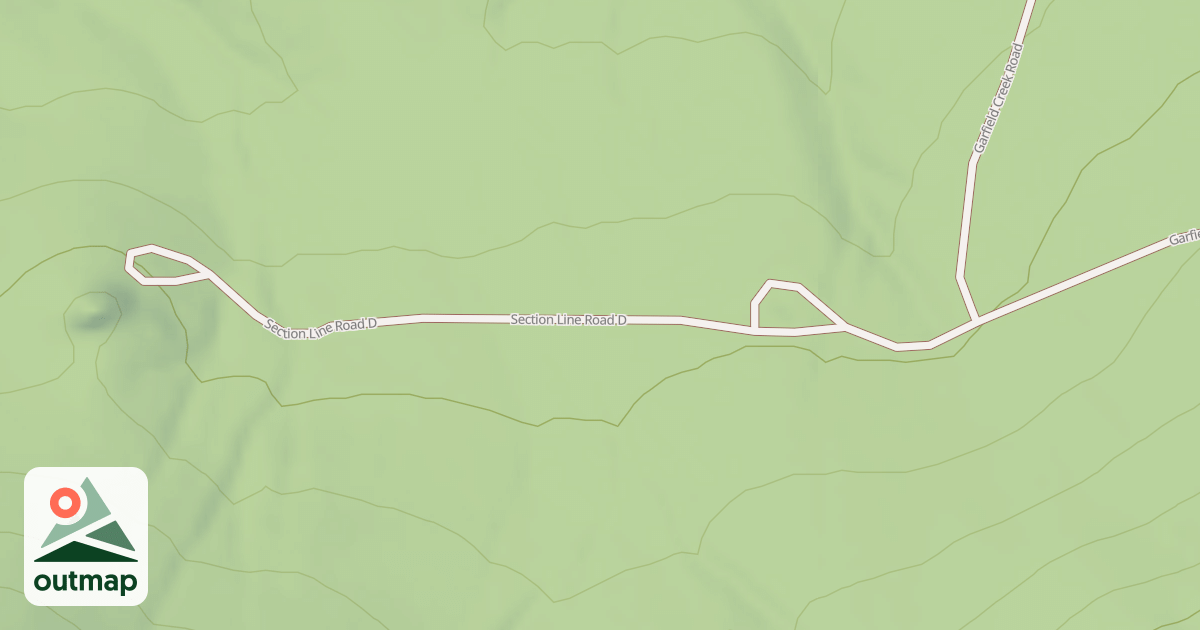Map of SECTION LINE ROAD D