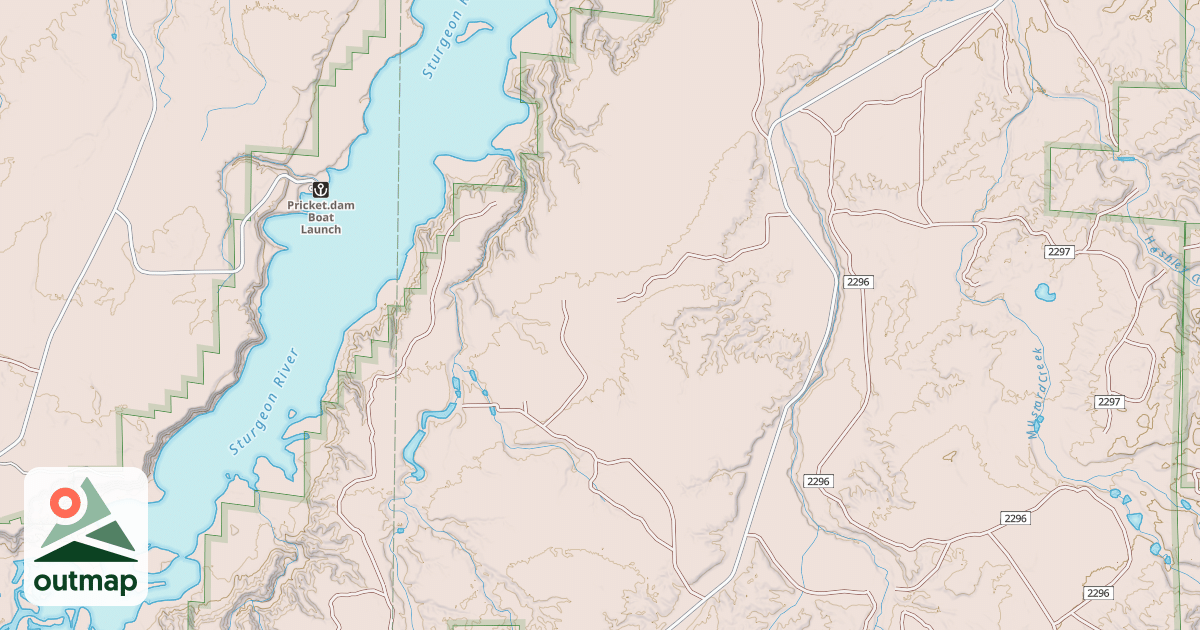 Map of USFS Motor Vehicle Use Map Trails 22247