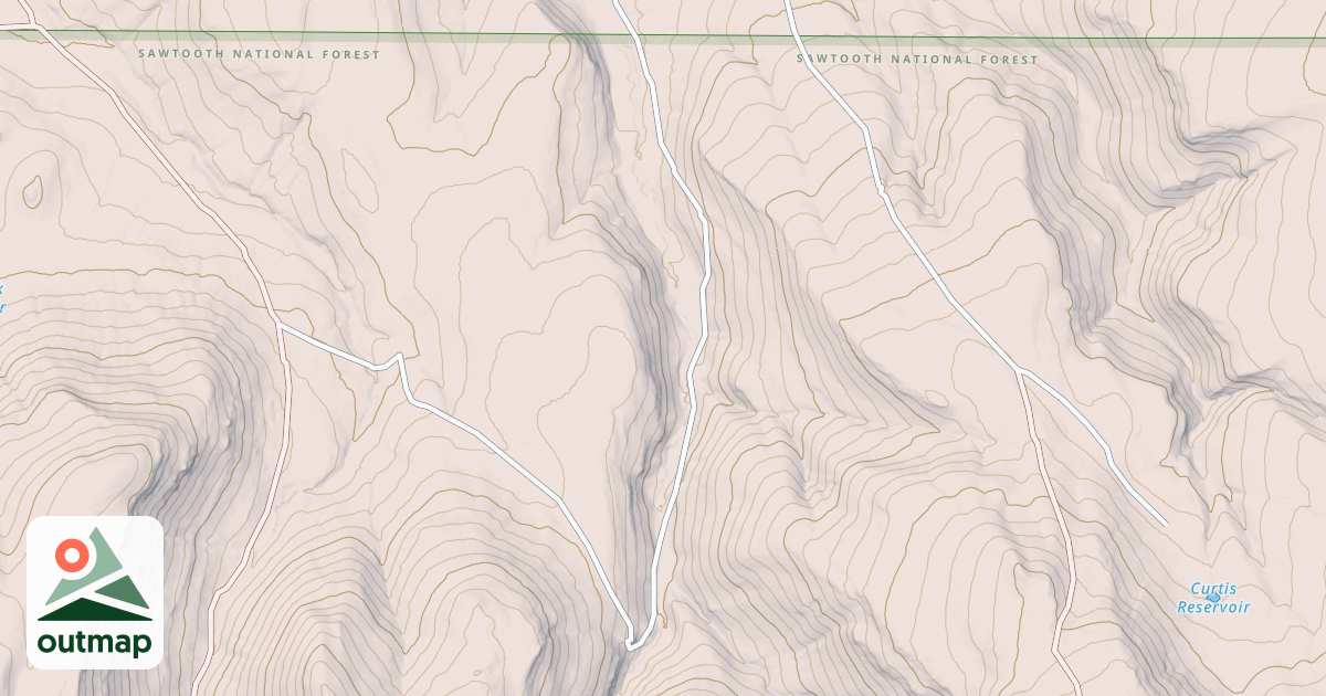 Map of NORTH COTTONWOOD