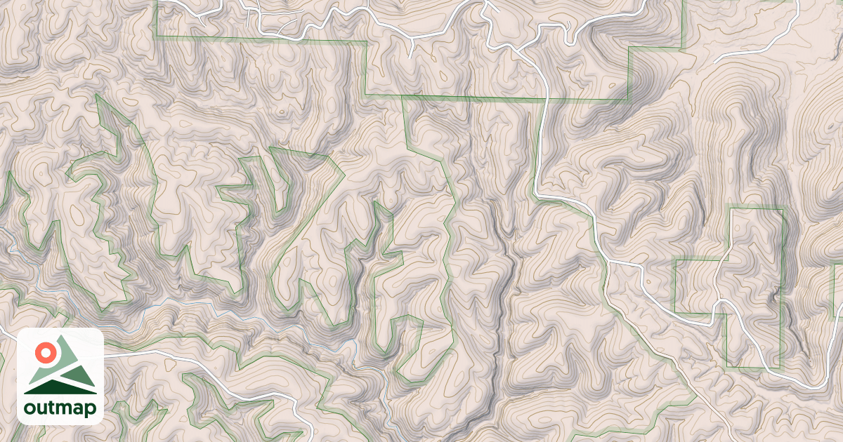 Map of CLIFFY CANYON