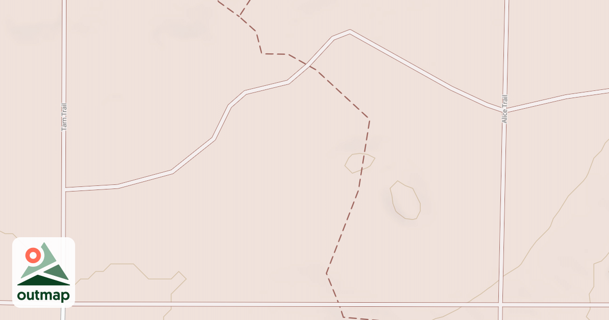 Map of West Higgins Trail