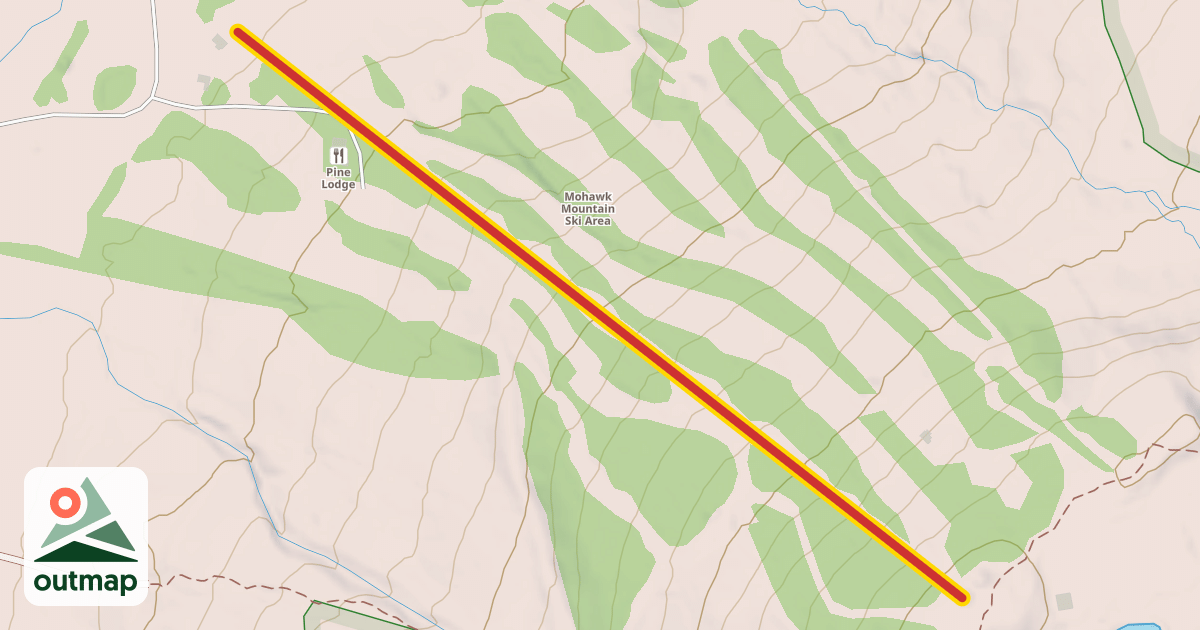 Map of Mohawk Triple