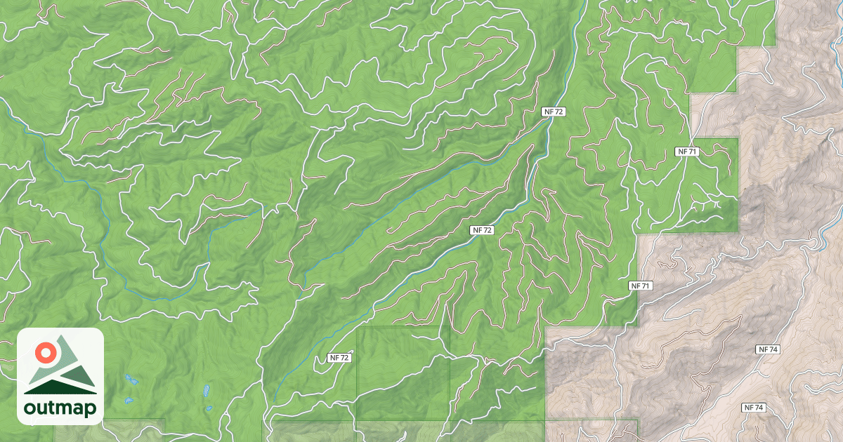 Map of DESCHUTES RIVER