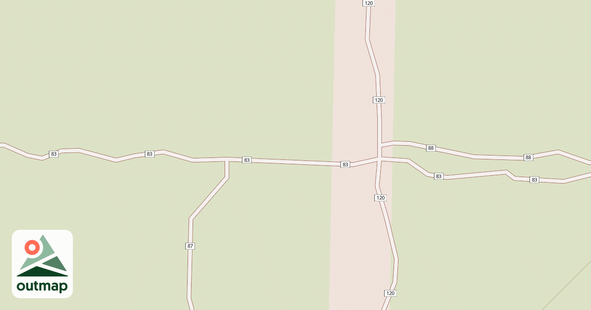 Map of Millican Plateau Tr 83