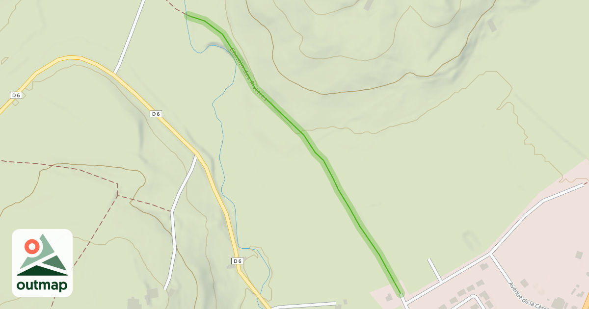 Map of Chemin des Rivières