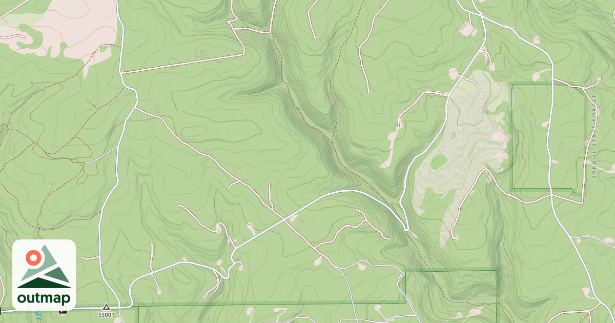 Map of Panther Snowmobile Trails