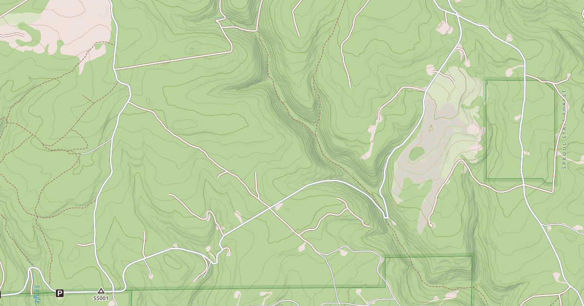 Map preview of Panther Snowmobile Trails