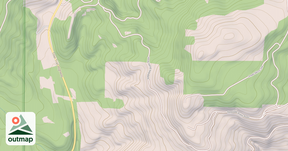Map of RAGSDALE BUTTE