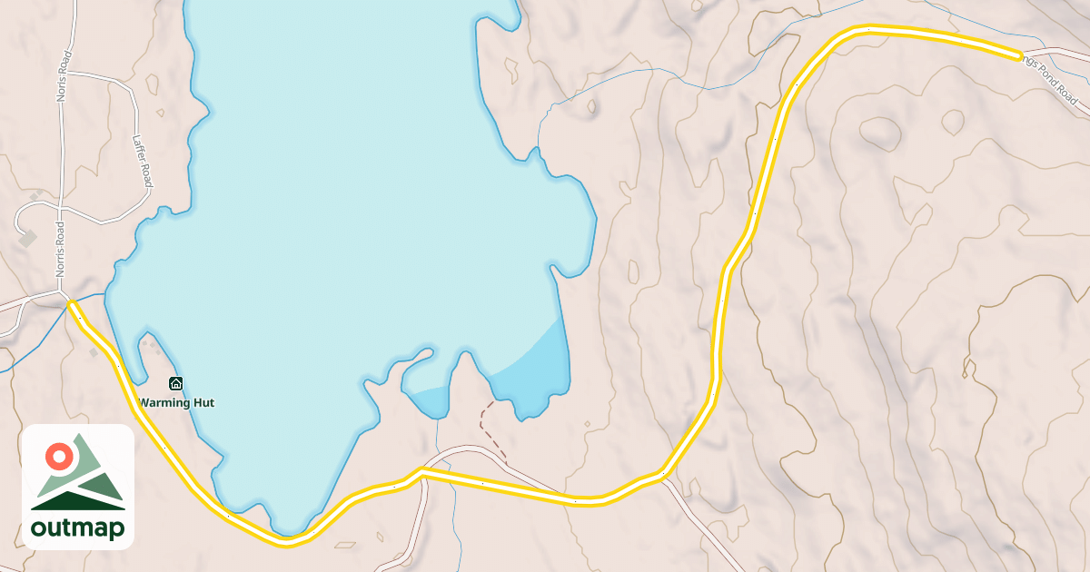 Map of Cummings Pond Road