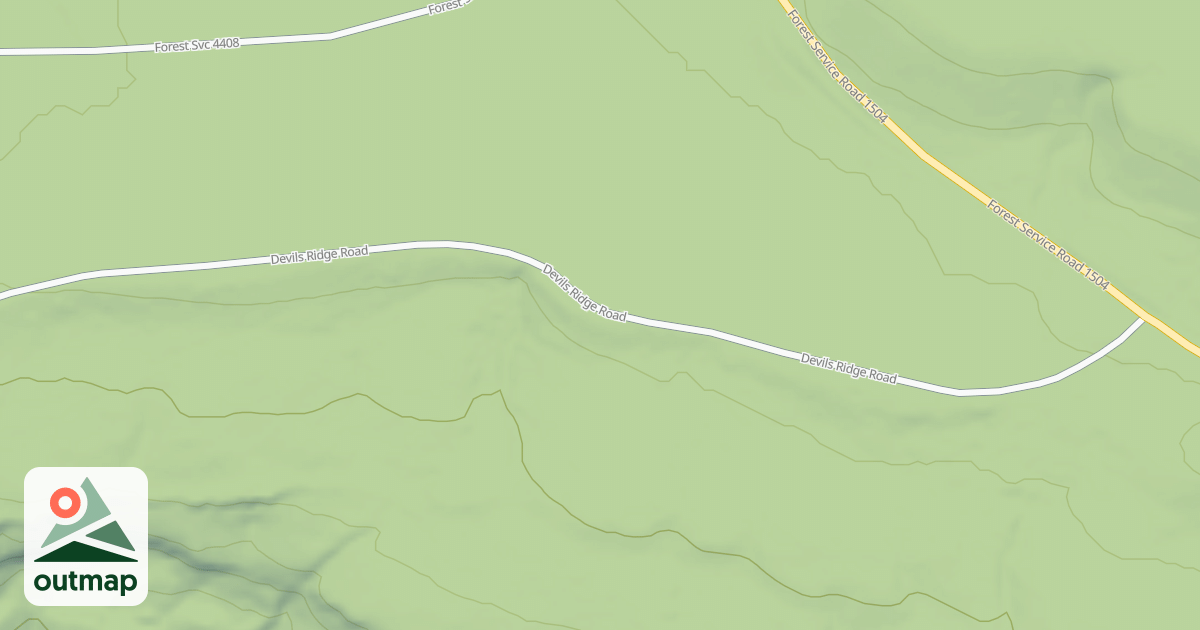 Map of DEVILS RIDGE