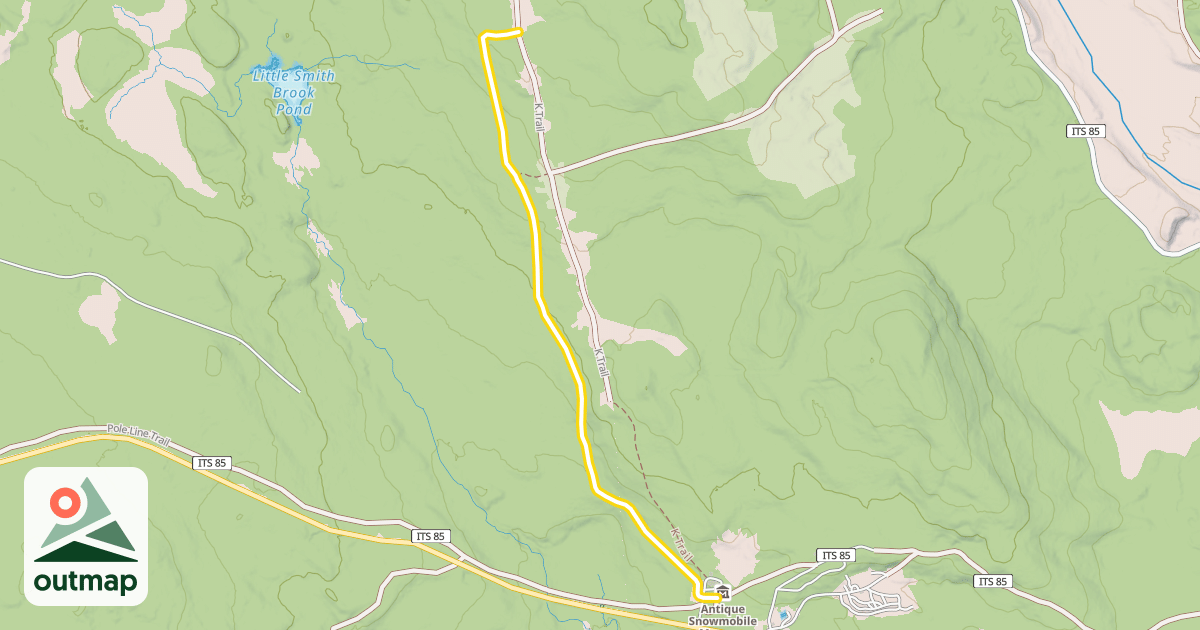 Map of A East Trail