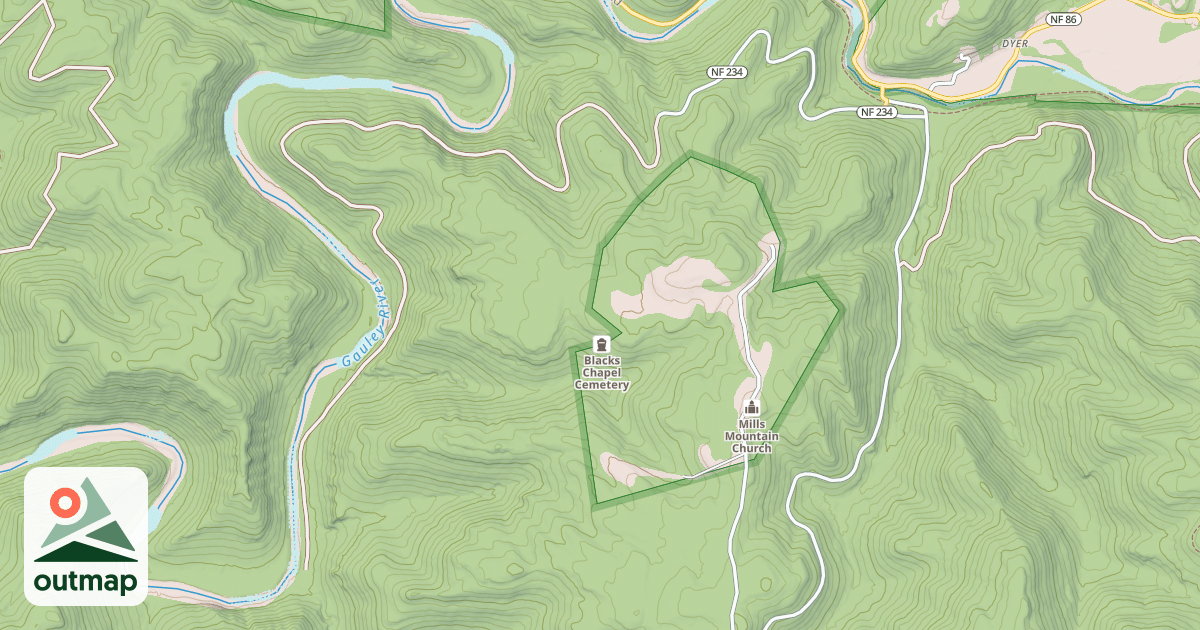 Map of GAULEY RIVER