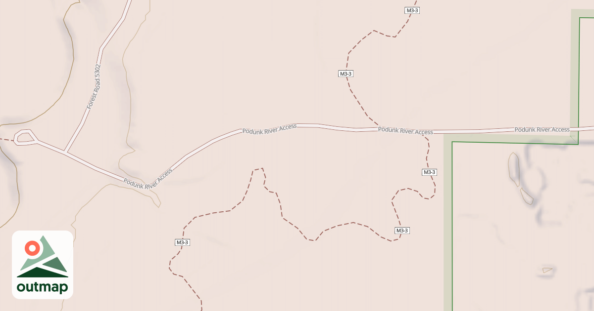 Map of PODUNK RIVER ACCESS