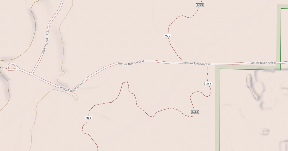 Map preview of PODUNK RIVER ACCESS