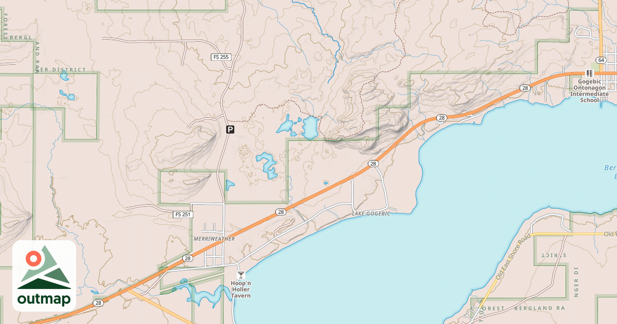 Map of BESSEMER SNOWMOBILE #8