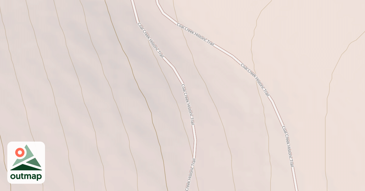 Map of Coal Creek Upper Road