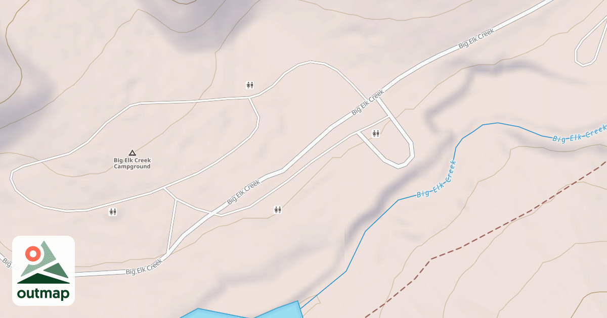 Map of BIG ELK CREEK GROUPSITE