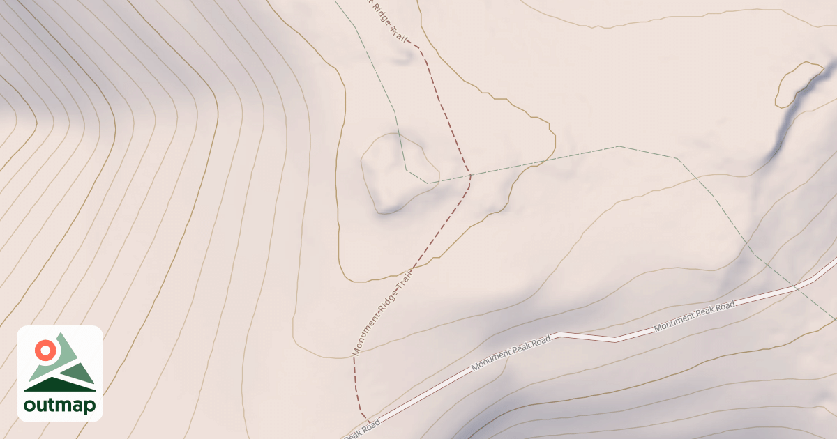 Map of MONUMENT RIDGE NORTH