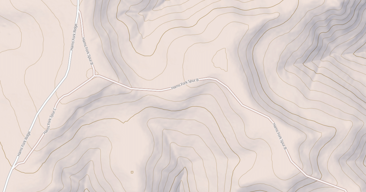 Map preview of HAMS FORK RIDGE SPUR B
