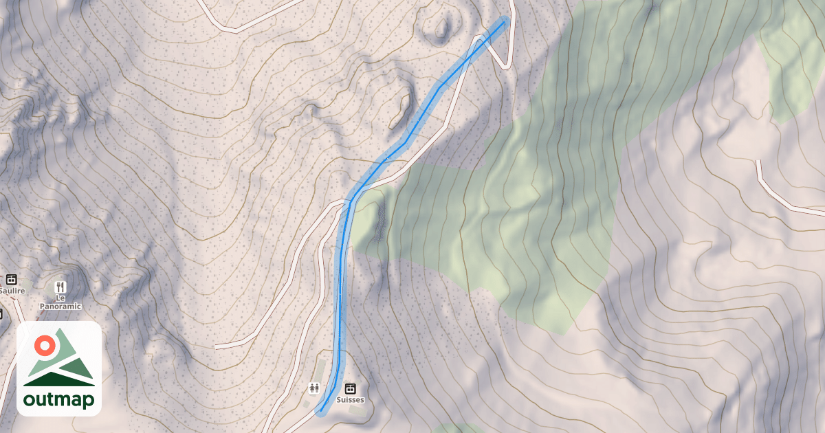 Map of Chemin Vizelle-Combe de la Saulire