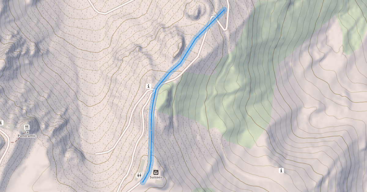 Map preview of Chemin Vizelle-Combe de la Saulire