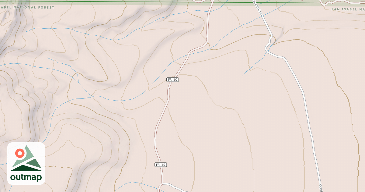 Map of LODGEPOLE FLATS NORTH