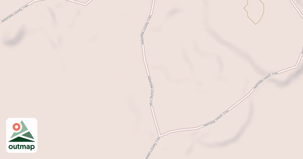 Map of Matthew Lourey State Trail
