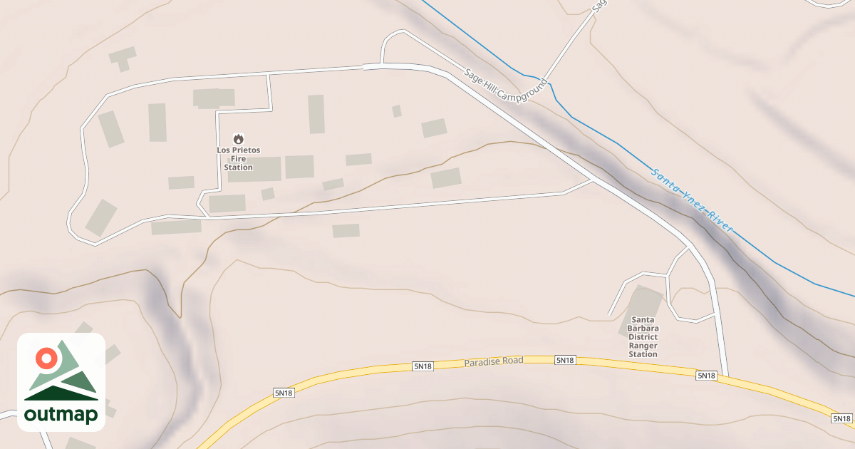 Map of LOS PRIETOS WH.