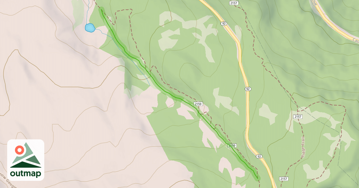 Map of Willow Hollow Trail 159