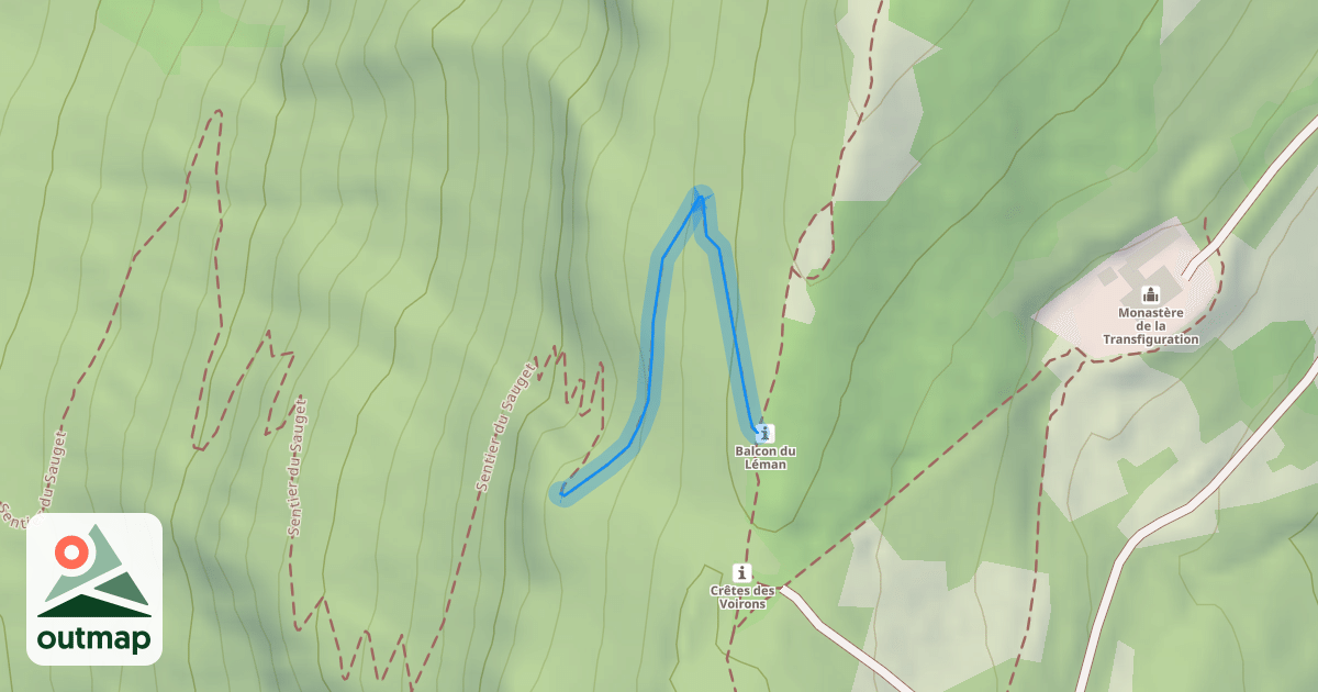 Map of Sentier du Sauget