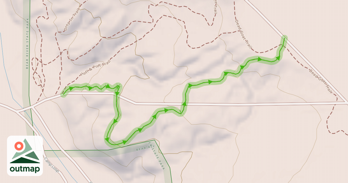 Map of EZPZ Trail
