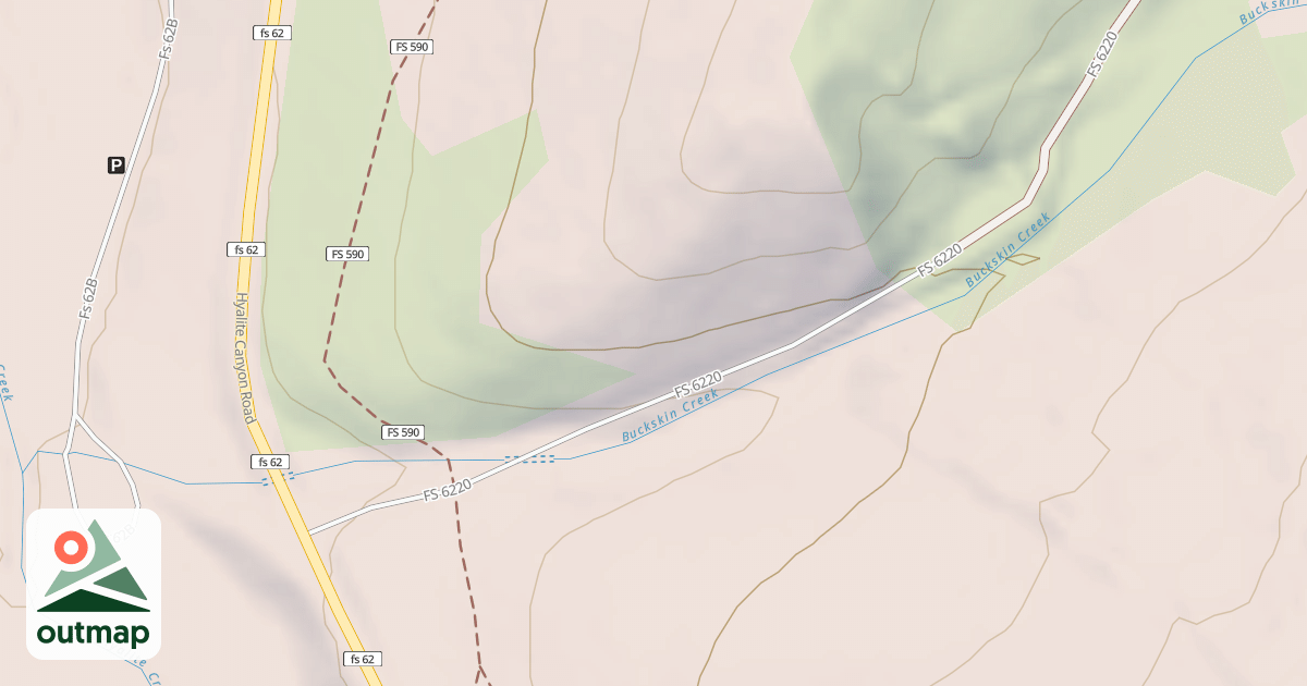 Map of BUCKSKIN PIT