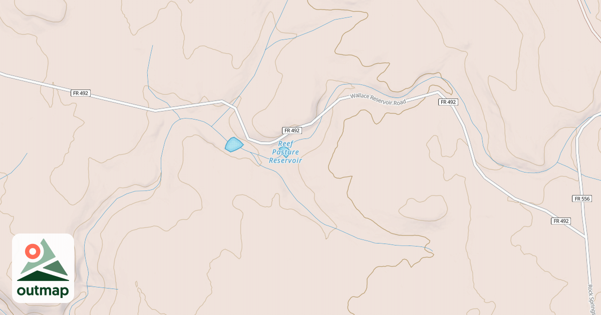 Map of WALLACE RSVR