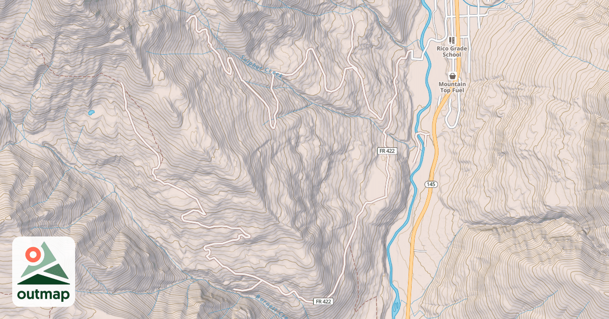 Map of BURNETT