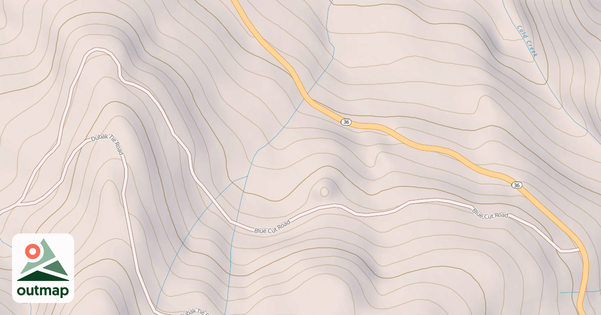 Map of BLUE CUT