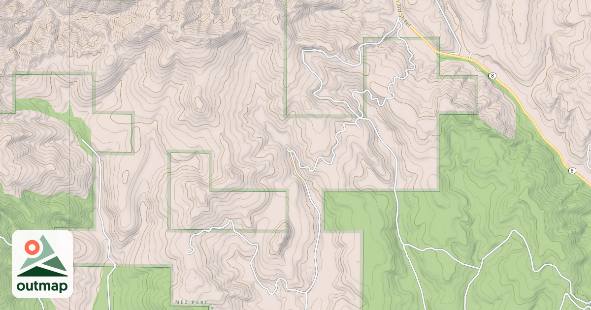 Map of BUTTERFIELD CREEK