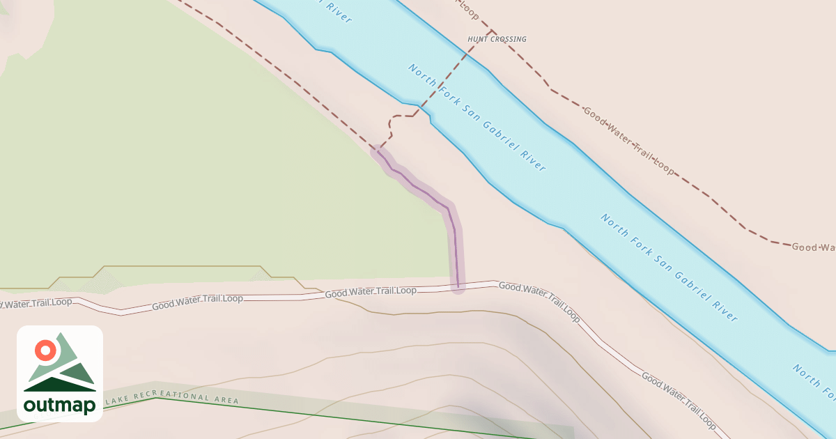 Map of Short cut to Goodwater Trail South side