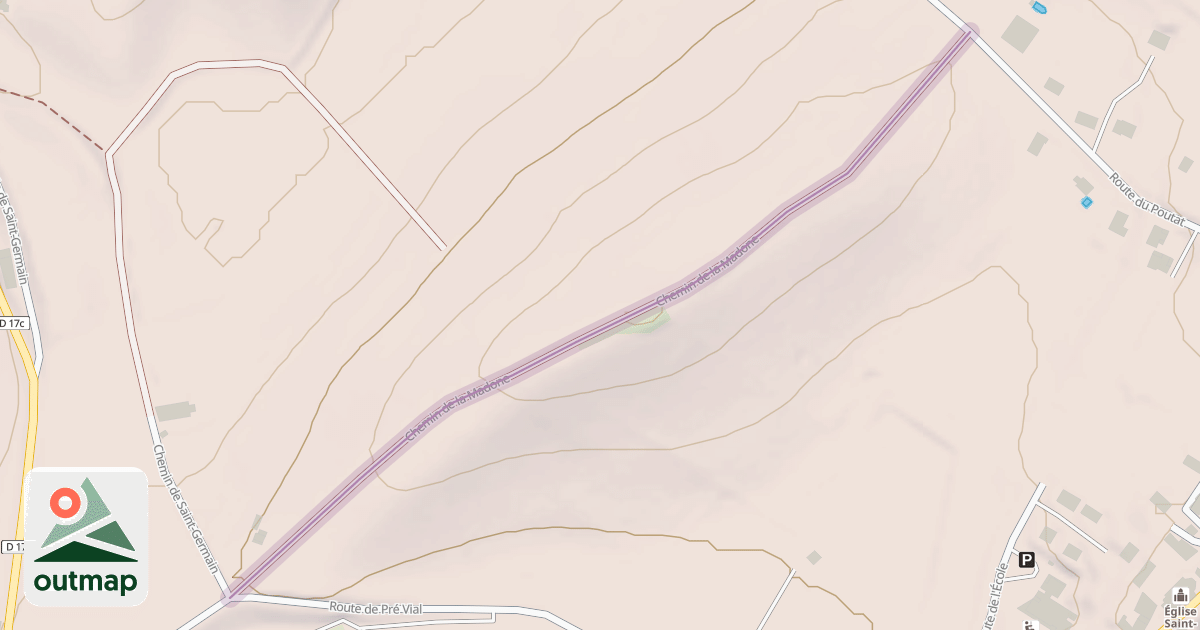 Map of Chemin de la Madone