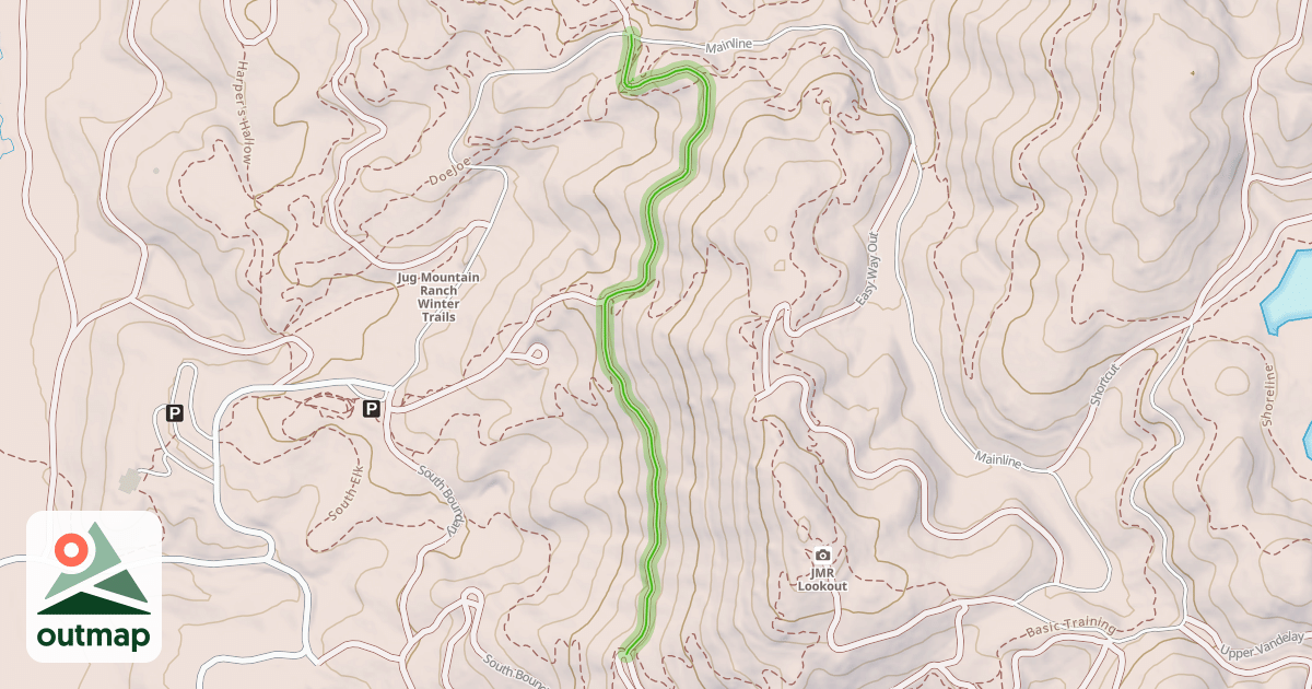 Map of Mid Mountain Doubletrack
