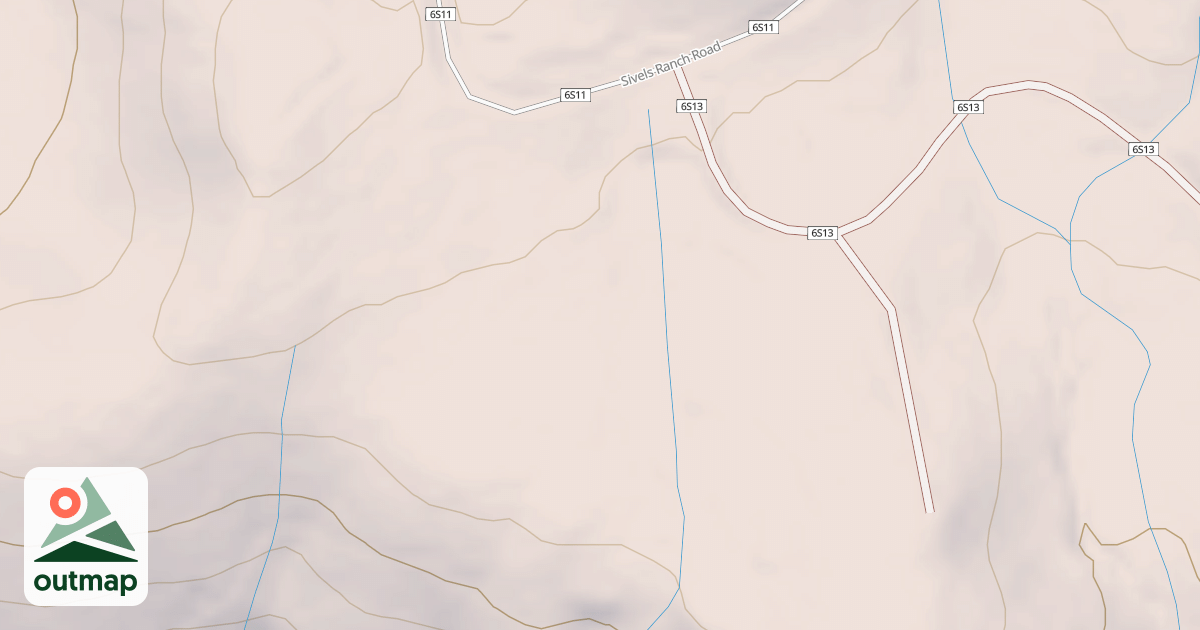 Map of CHEPO SADDLE K SPUR